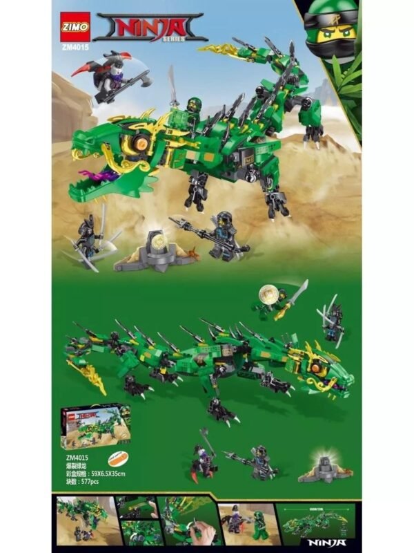 MODELO PARA ARMAR - Ninja Dragón Verde - Imagen 2